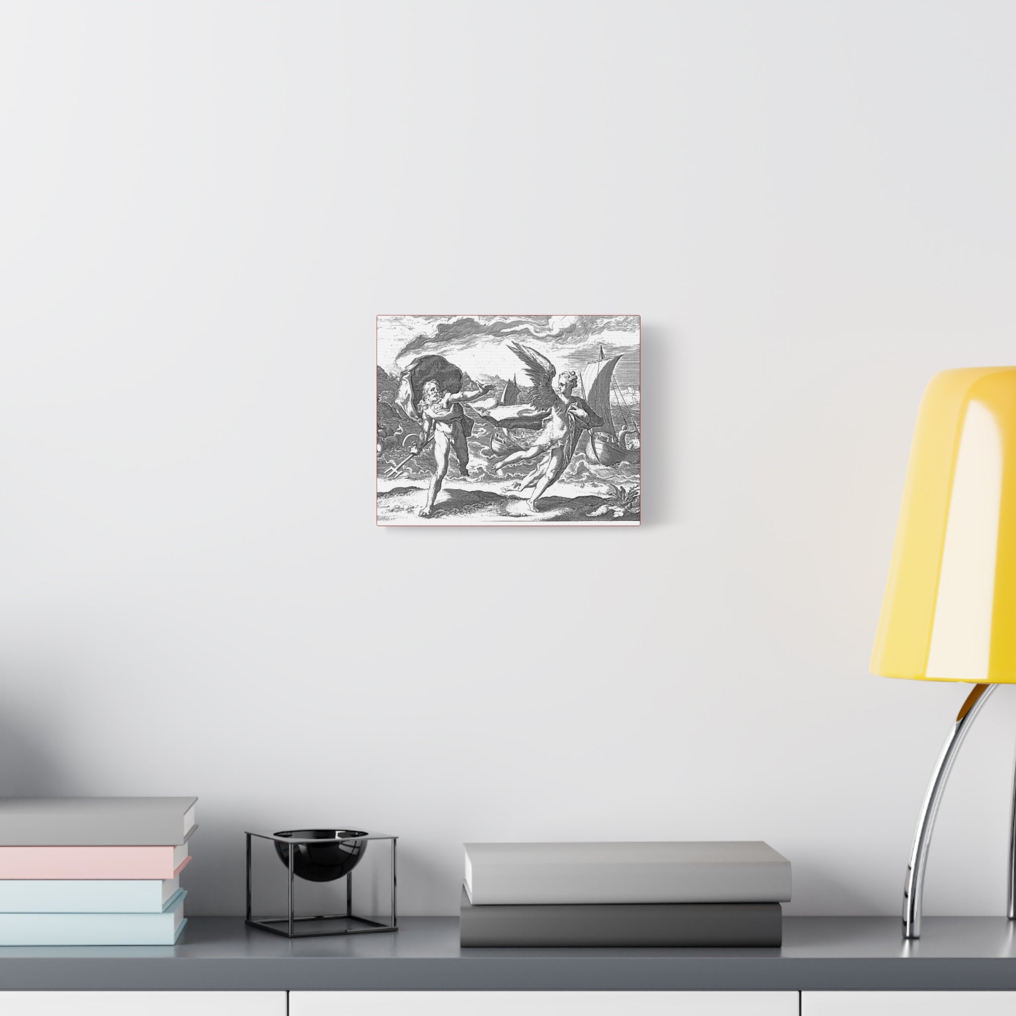 Classical Mythology Canvas Print — Antique Engraving Scene